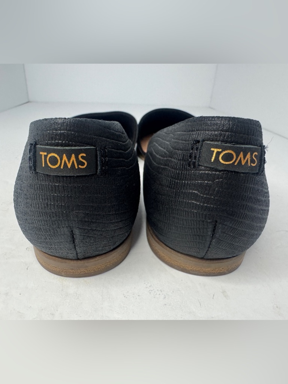 TOMS Women's Jutti d'Orsay Flats Black Size 7.5 - Picture 10 of 15
